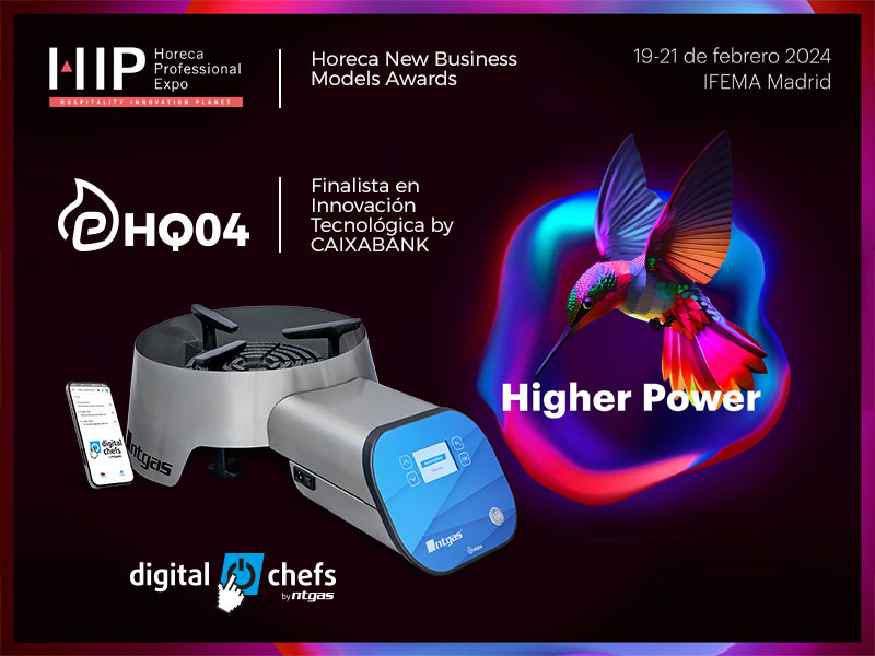 El Quemador Profesional Automático eHQ04 de NTGAS finalista en Innovación Tecnológica en los HIP Awards 2024